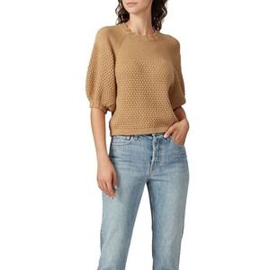 léRumi Clara Crop Tan Sweater